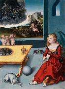 Lucas Cranach Die Melancholie oil